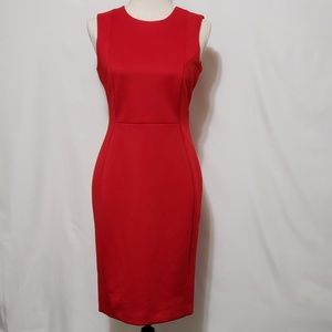 Calvin Klein Red Scuba Dress